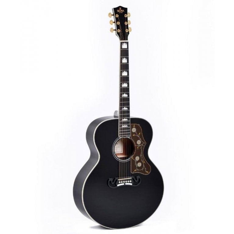 Sigma GJM‑SG200BK – Limited Edition Grand Jumbo Acoustic‑Electric Guitar (Black Gloss)
