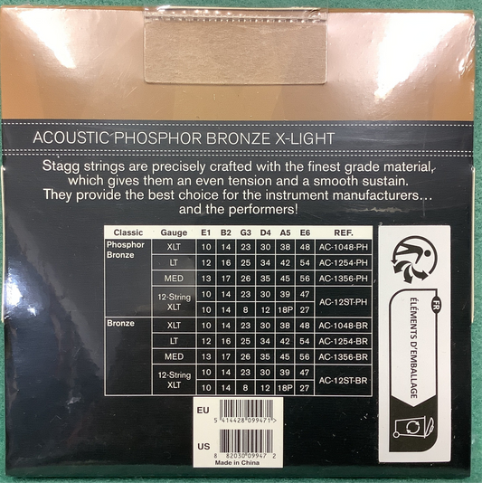 Stagg Phos Bronze 10-48 Acoustic Guitar Strings