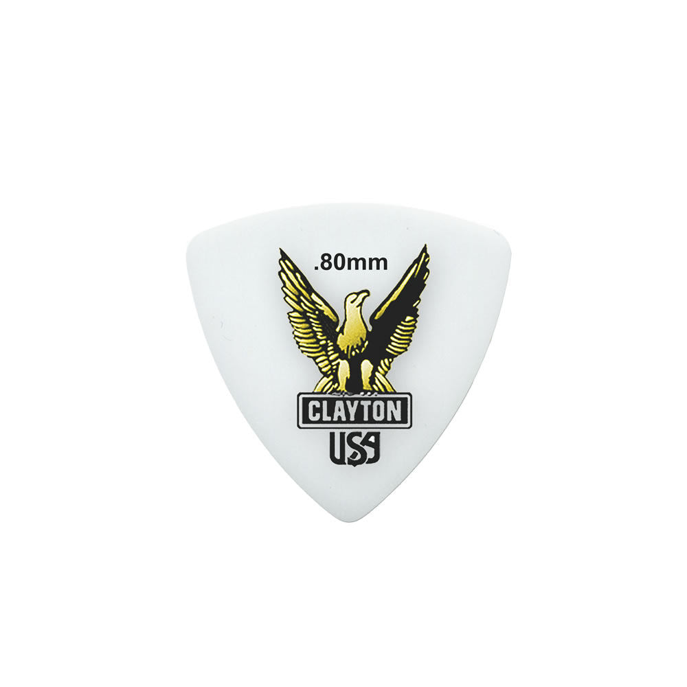 Clayton Acetal Eagle Rounded Triangle Guitar Picks 0.80mm