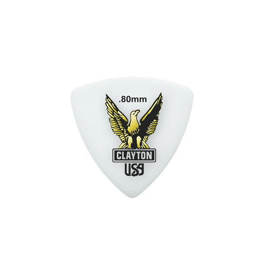Clayton Acetal Eagle Rounded Triangle Guitar Picks 0.80mm Clayton Guitar Accessories
