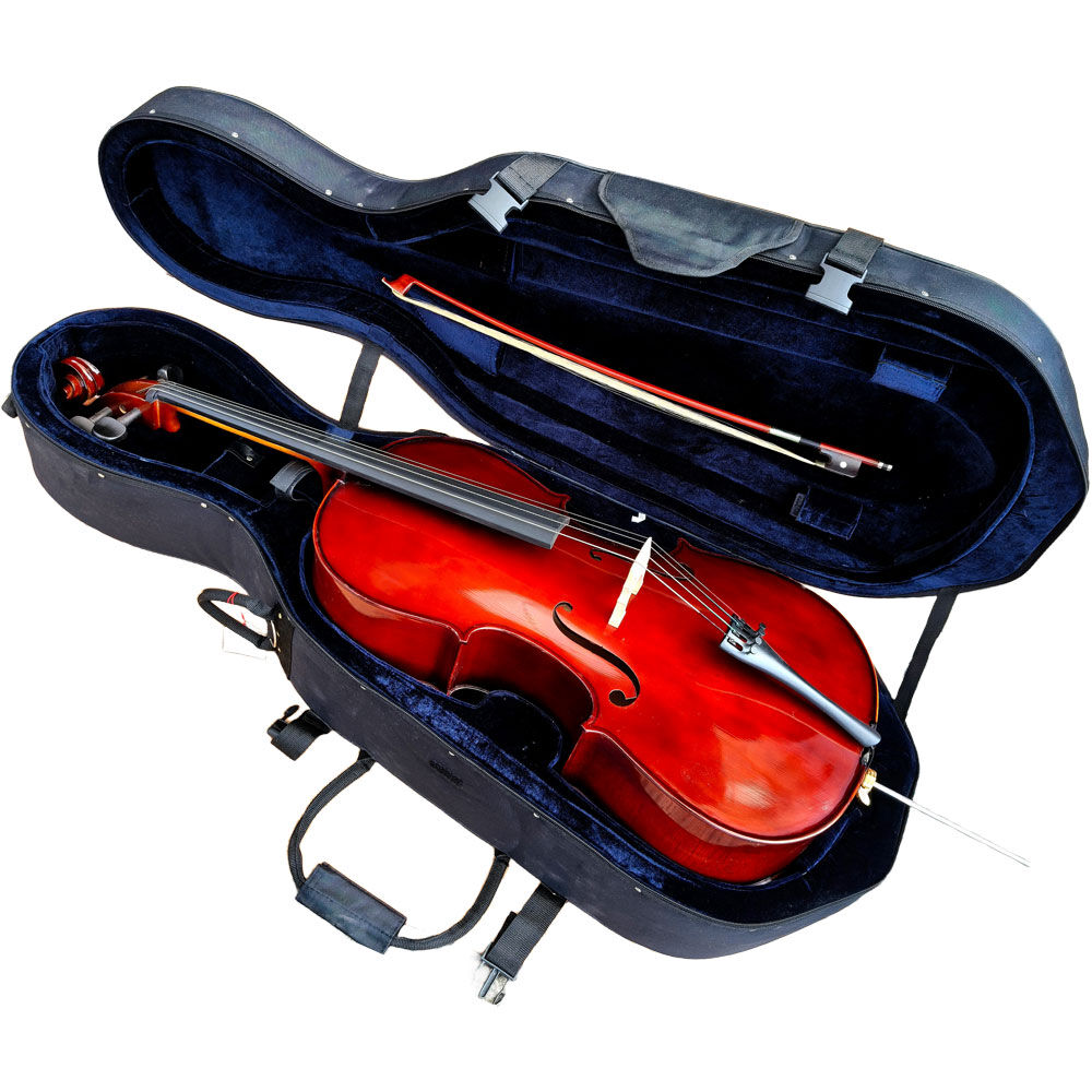 Ernst Keller Concerto Series 3/4 Size Cello Outfit in Natural Gloss Finish