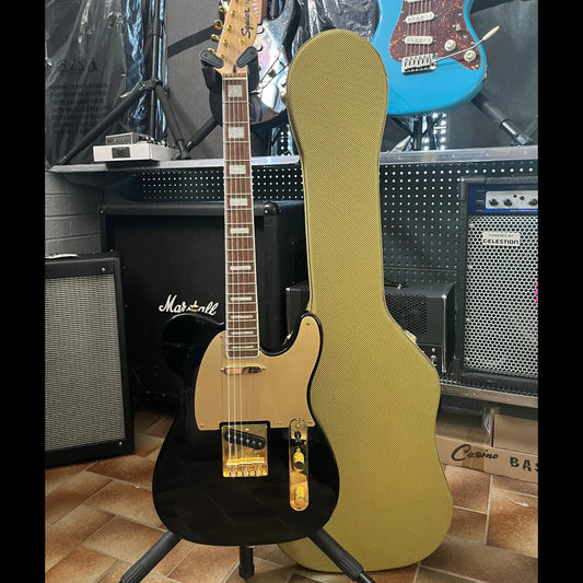 2022 Fender Squier 40th Anniversary Telecaster Gold Edition LRL Black - Used Fender Electric Guitars