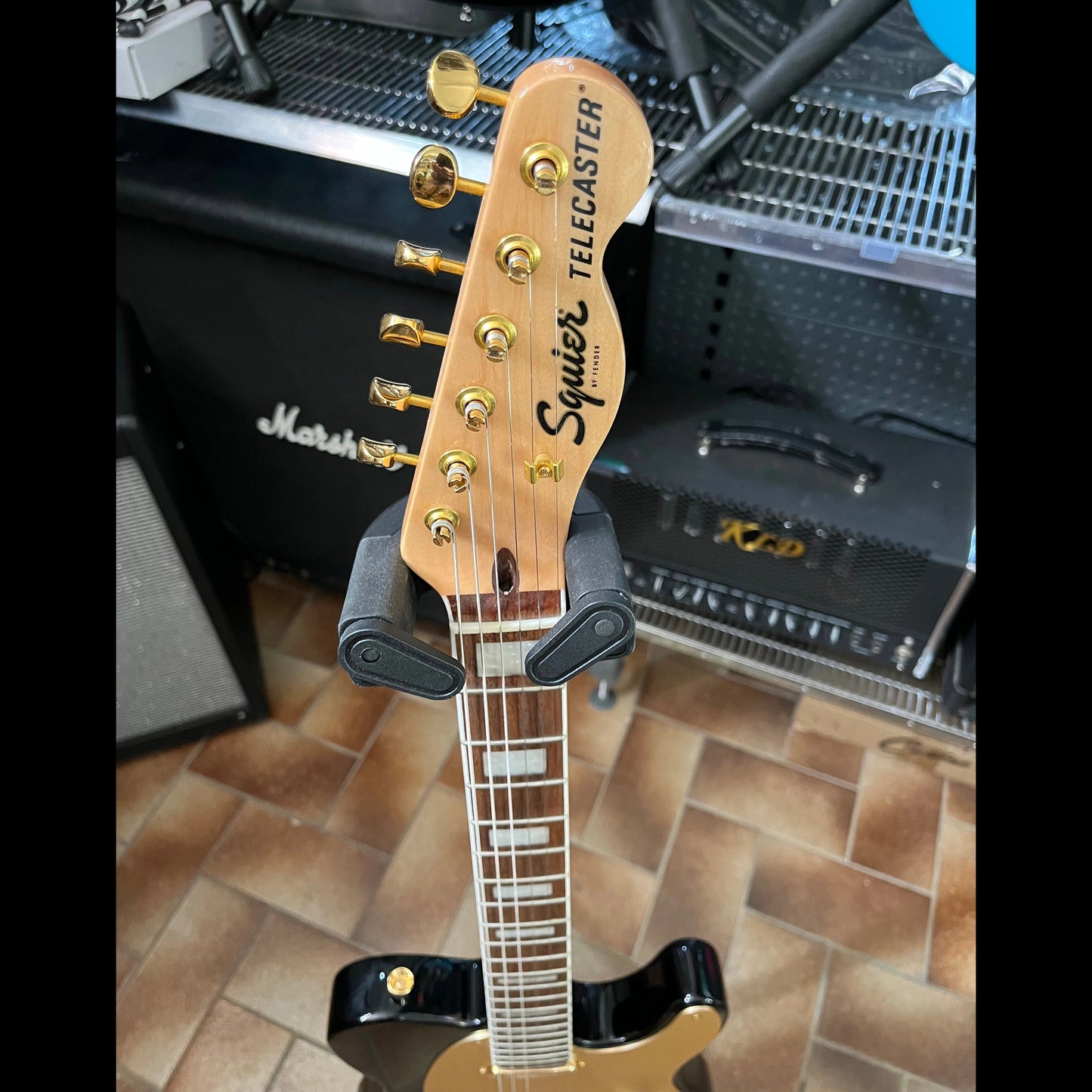 2022 Fender Squier 40th Anniversary Telecaster Gold Edition LRL Black - Used Fender Electric Guitars