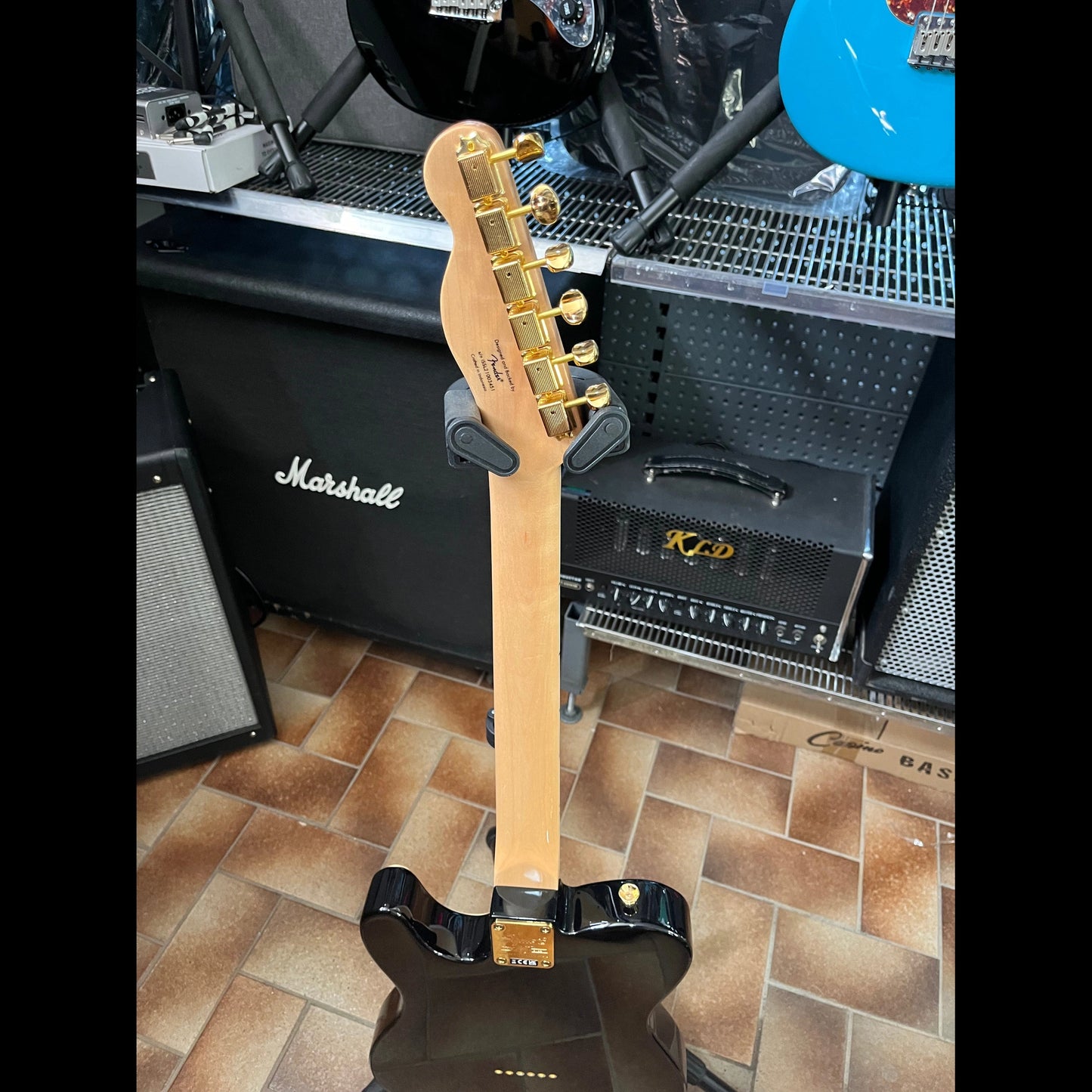 2022 Fender Squier 40th Anniversary Telecaster Gold Edition LRL Black - Used Fender Electric Guitars