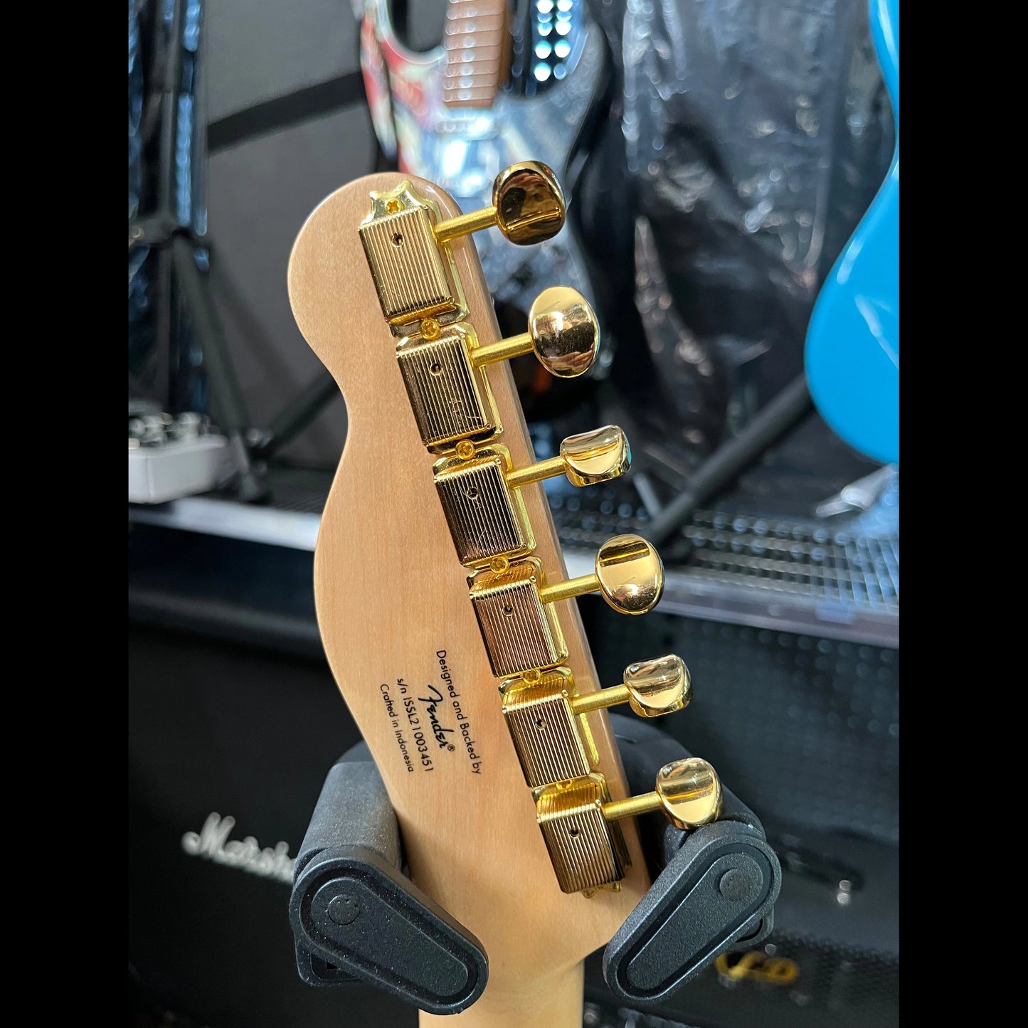 2022 Fender Squier 40th Anniversary Telecaster Gold Edition LRL Black - Used Fender Electric Guitars
