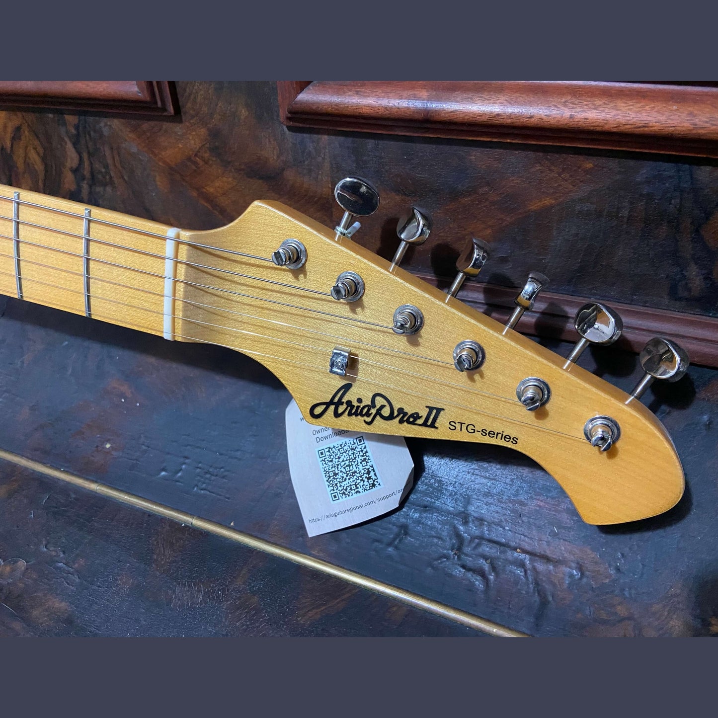 Aria STG-57 Modern Classics Series Electric Guitar in Black
