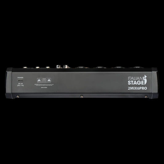 Italian Stage 6-Channel Stereo Audio Mixer with DSP MultiFX