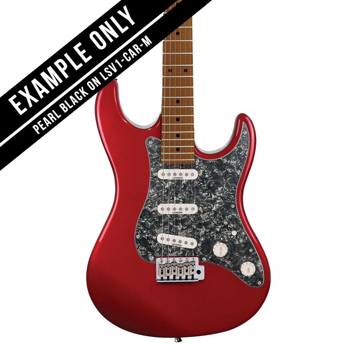 Levinson Sceptre Ventana Standard 3 Ply Pickguard - Pearl Black