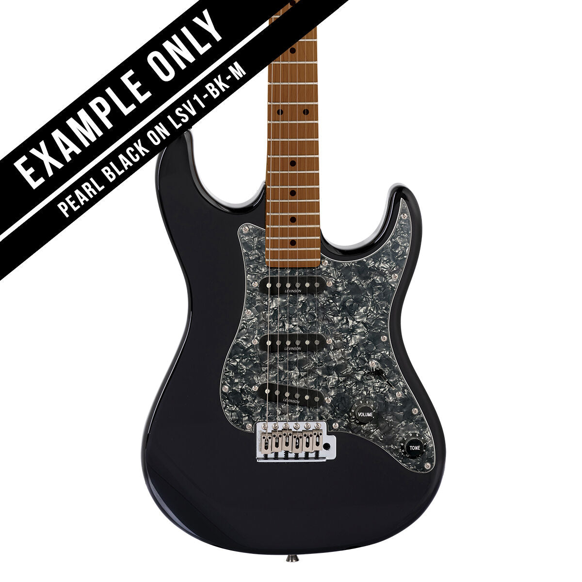 Levinson Sceptre Ventana Standard 3 Ply Pickguard - Pearl Black