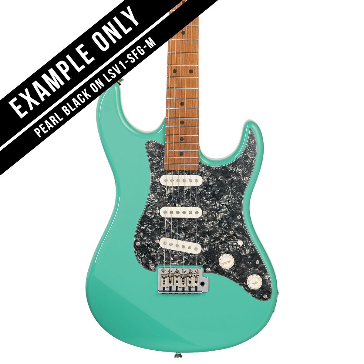Levinson Sceptre Ventana Standard 3 Ply Pickguard - Pearl Black