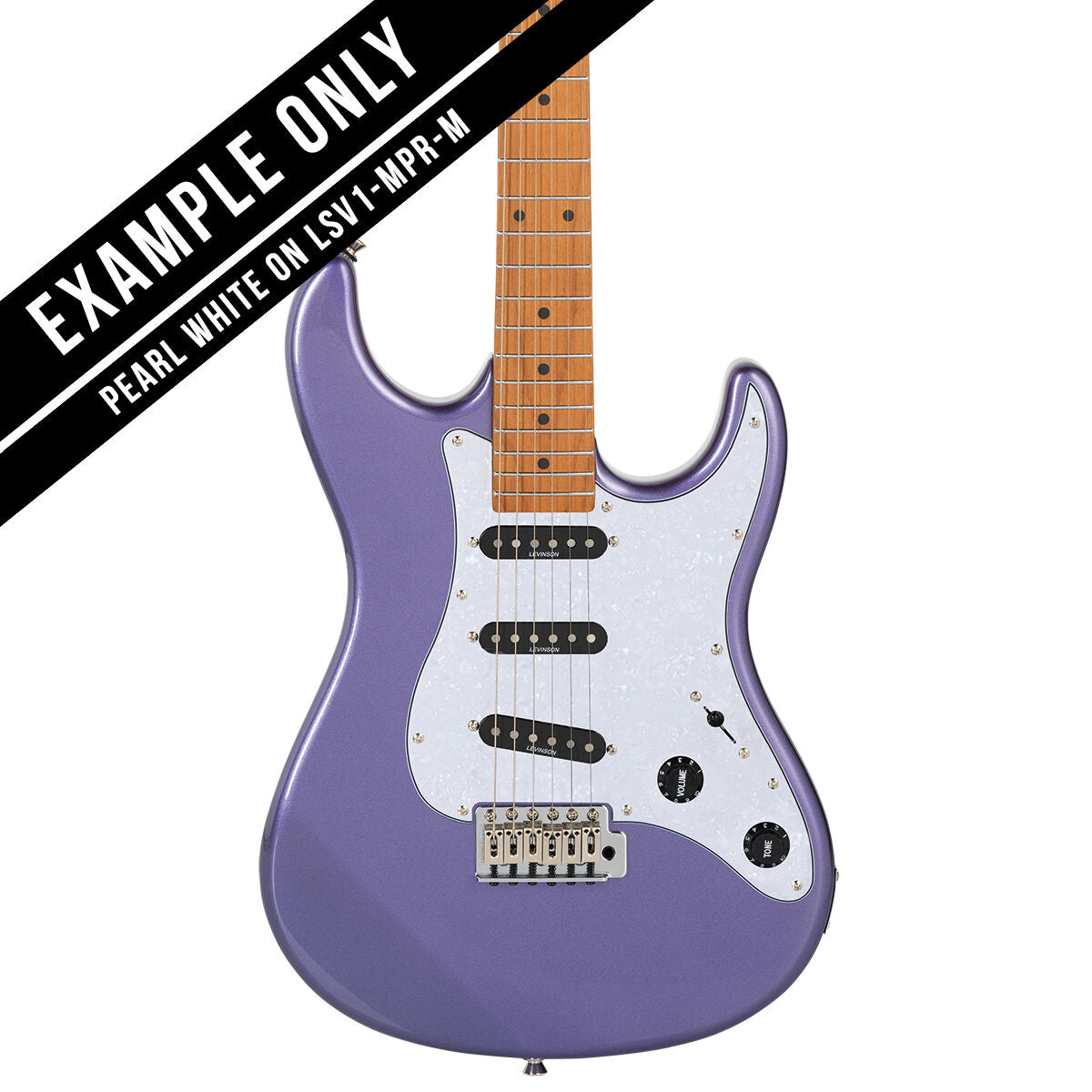 Levinson Sceptre Ventana Standard 3 Ply Pickguard - Pearl White