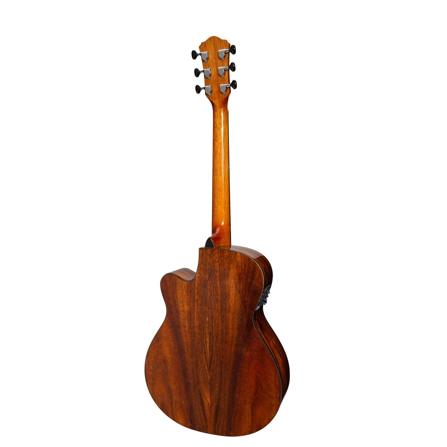 Martinez '51 Series' Folk Size Cutaway Acoustic-Electric Guitar Teakwood (Gloss)
