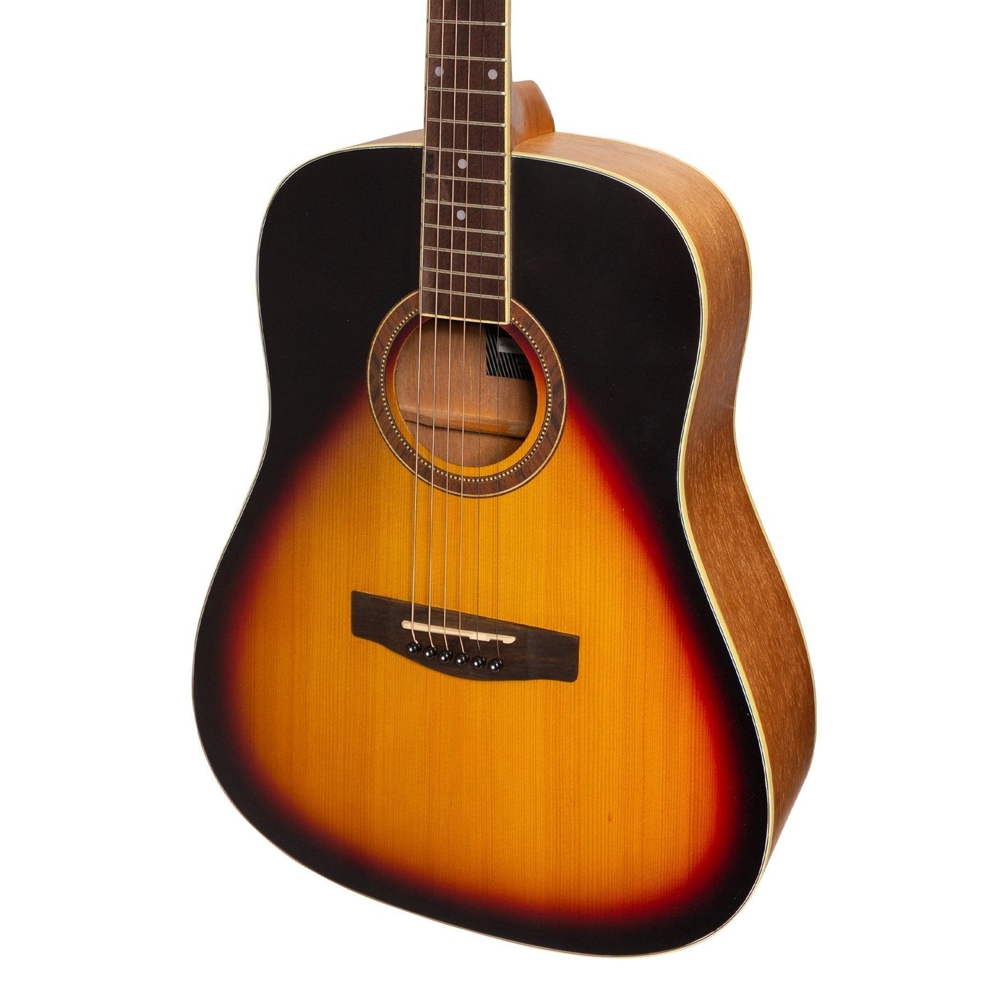 Martinez '41 Series' Dreadnought Acoustic Guitar Tobacco Sunburst Martinez Acoustic Guitars