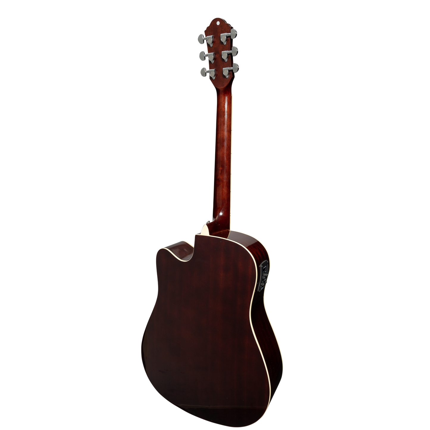 Martinez '41 Series' Dreadnought Acoustic Guitar. Cut-away Gloss Finish Gloss Brown Burst Martinez Acoustic Guitars