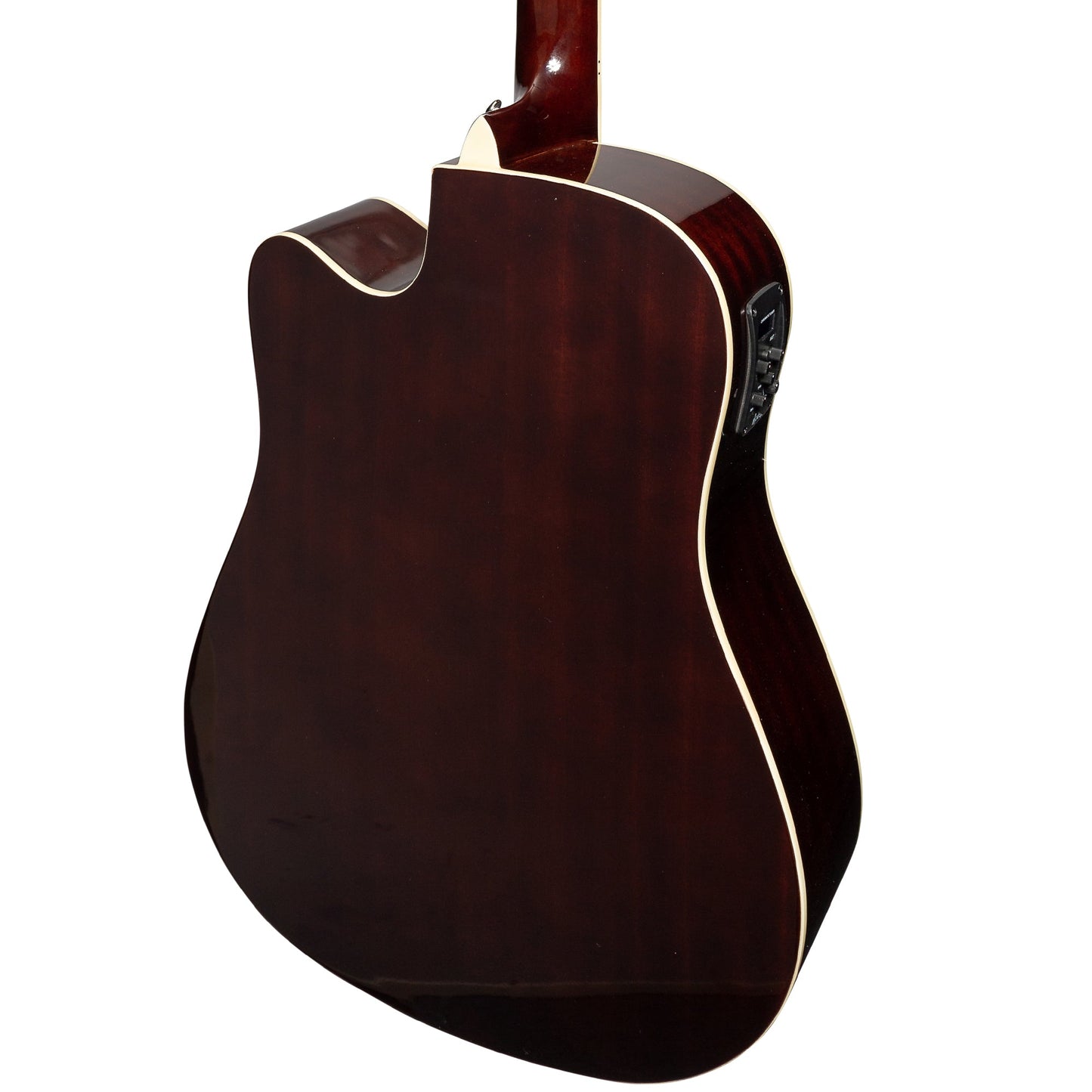 Martinez '41 Series' Dreadnought Acoustic Guitar. Cut-away Gloss Finish Gloss Brown Burst Martinez Acoustic Guitars
