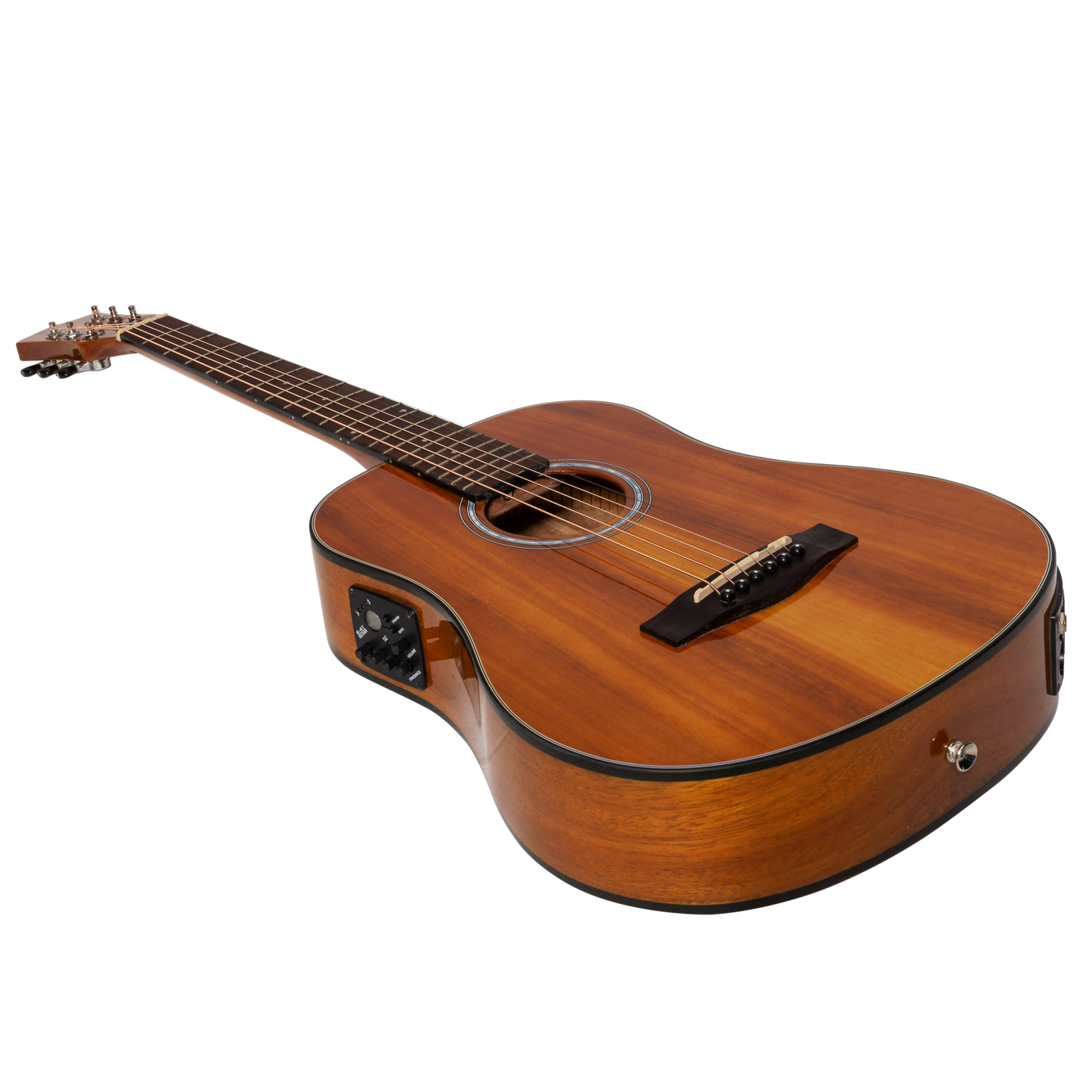 Martinez '51 Series' Acoustic-Electric Babe Traveller Guitar Koa Gloss Martinez Acoustic Guitars