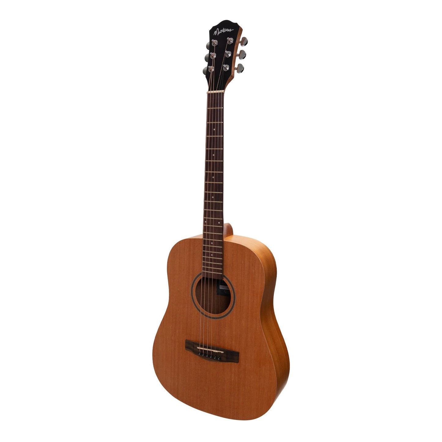 Martinez Acoustic-Electric Middy Traveller Guitar Mahogany