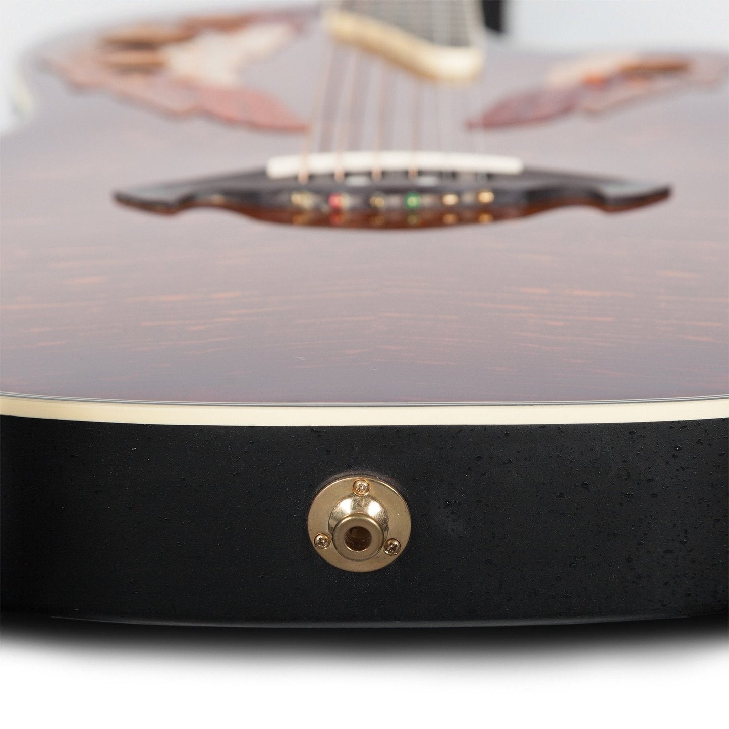 Martinez 'Flame Finish' Acoustic-Electric Roundback Cutaway Guitar Honeyburst Martinez Acoustic Guitars