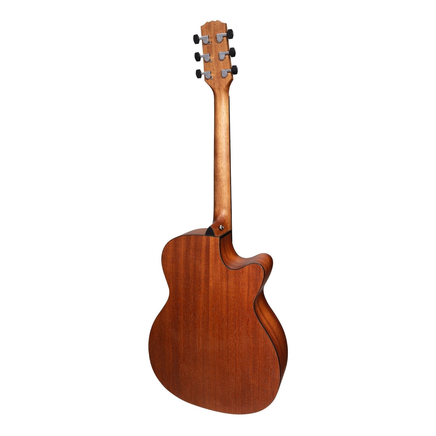Martinez 'Natural Series' Left Handed Solid Mahogany Top Acoustic-Electric Small Body Cutaway Guitar Open Pore Martinez Acoustic Guitars