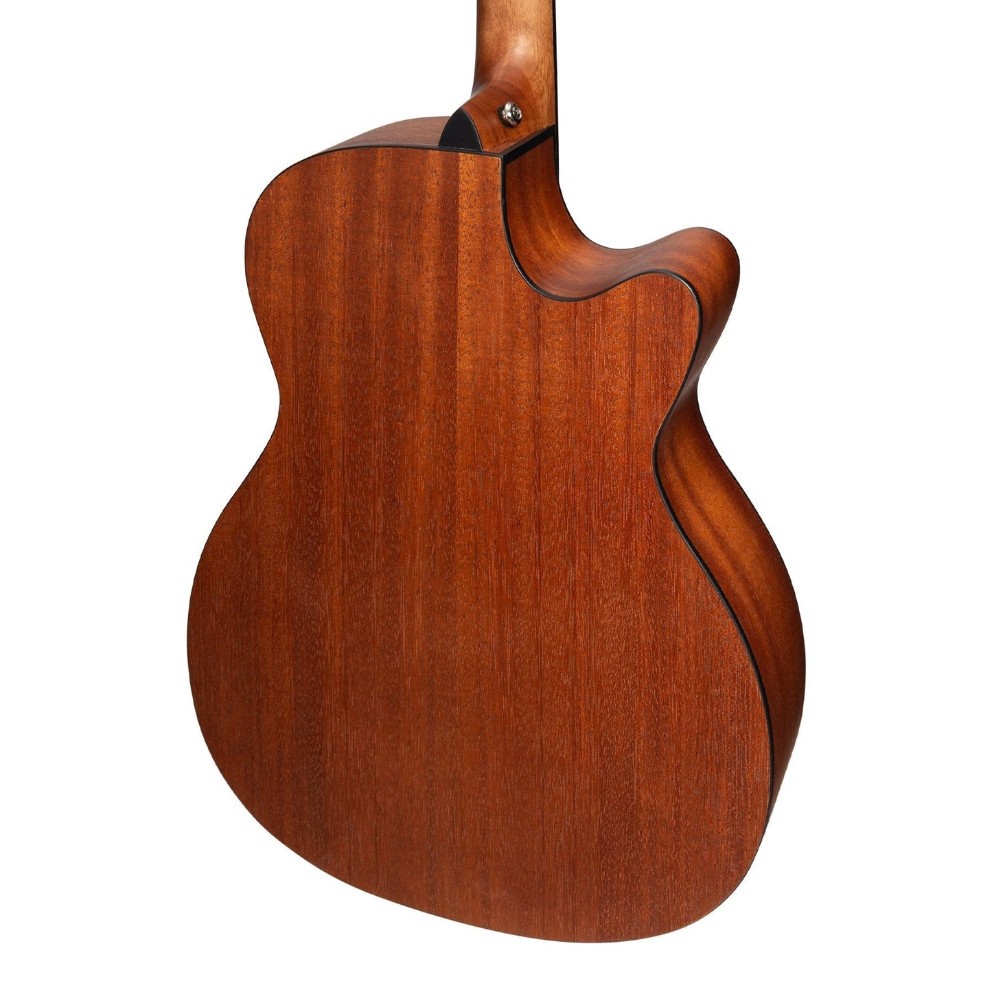 Martinez 'Natural Series' Left Handed Solid Mahogany Top Acoustic-Electric Small Body Cutaway Guitar Open Pore Martinez Acoustic Guitars