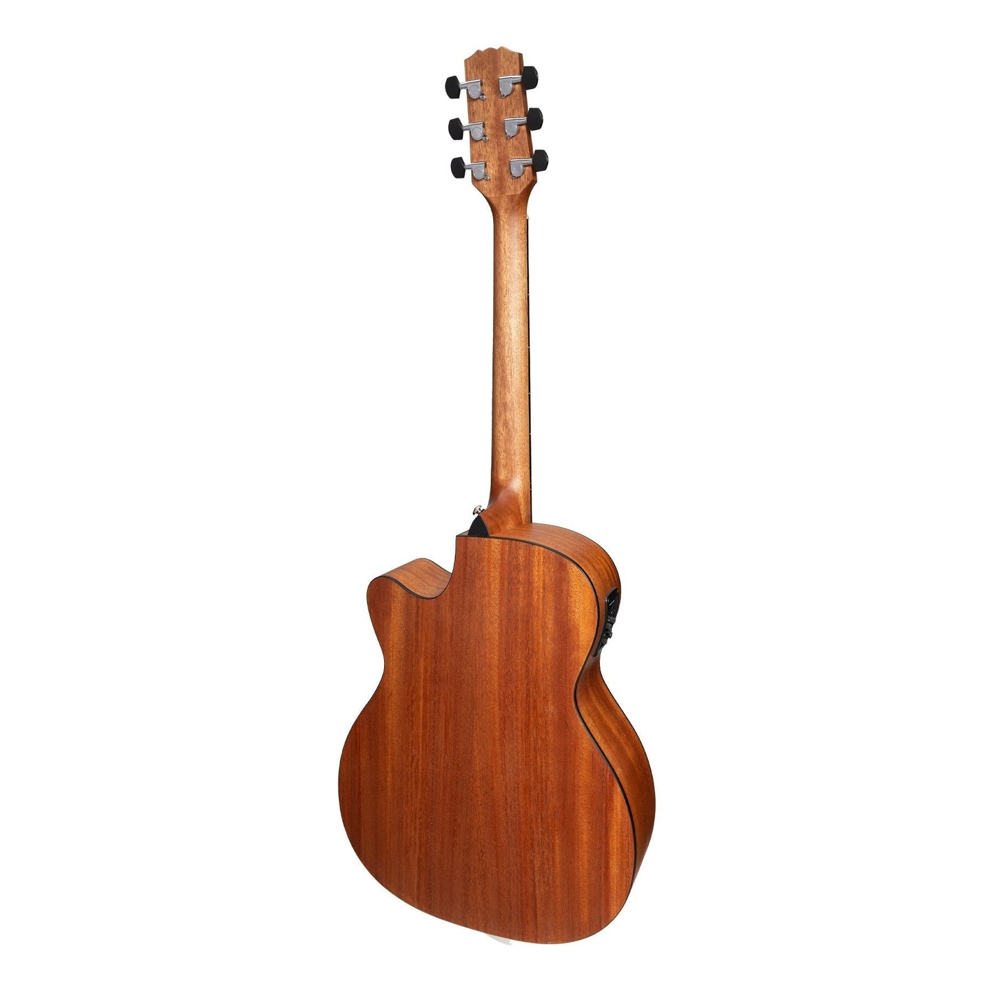 Martinez 'Natural Series' Solid Spruce Top Acoustic-Electric Small Body Cutaway Guitar Open Pore Martinez Acoustic Guitars