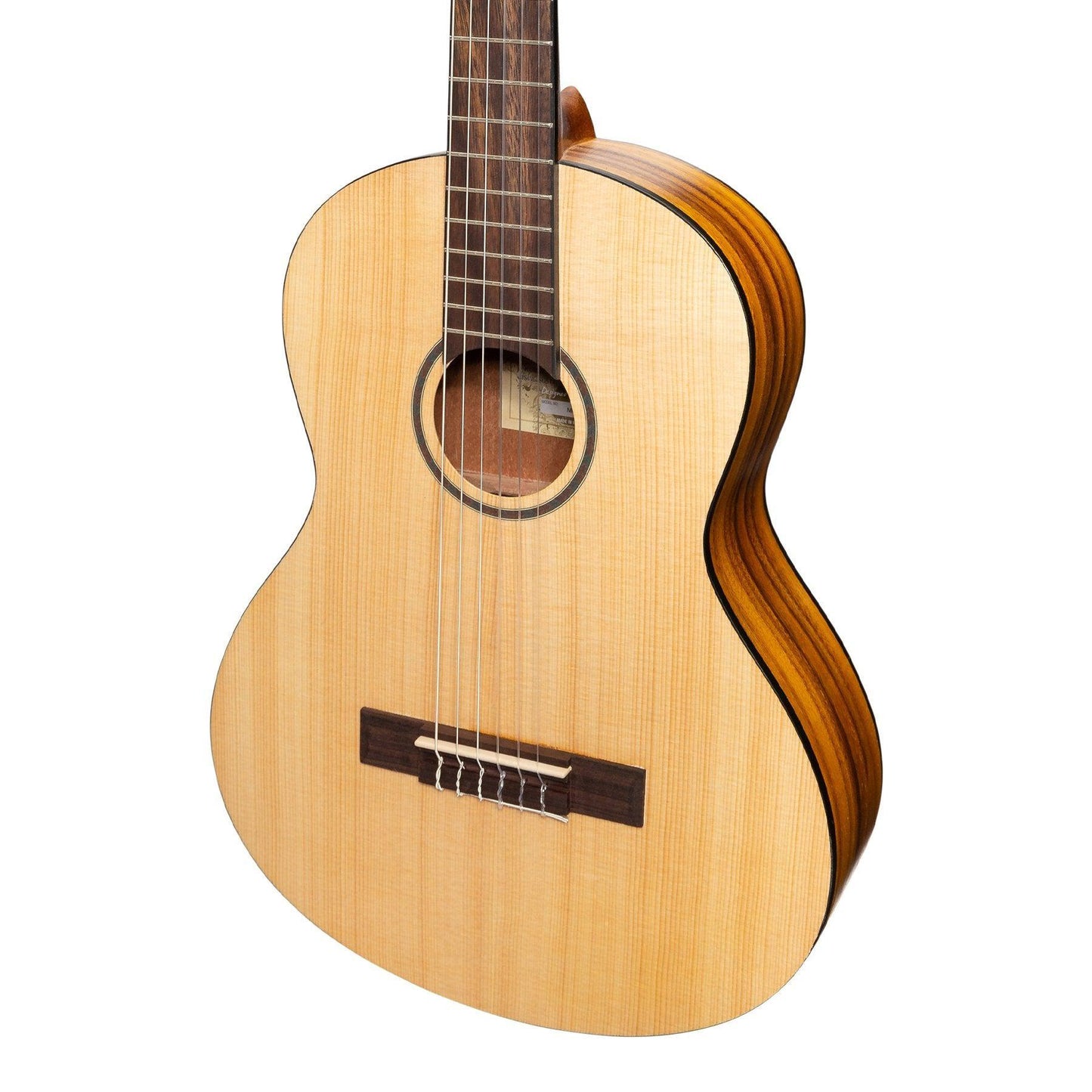 Martinez 'Slim Jim' 3/4 Size Student Classical Guitar Pack with Built In Tuner Spruce/Koa Martinez Classical Guitar
