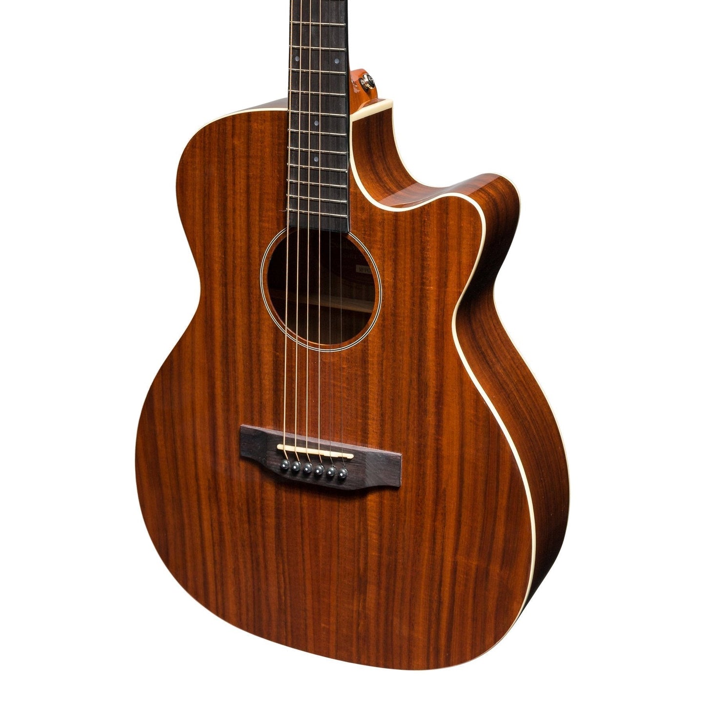 Martinez 'Southern Star Series' Koa Solid Top Acoustic-Electric Small Body Cutaway Guitar Natural Gloss Martinez Acoustic Guitars