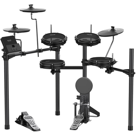 NU-X DM110 Portable 8-Piece Electronic Drum Kit with Mesh Heads Electric Drums