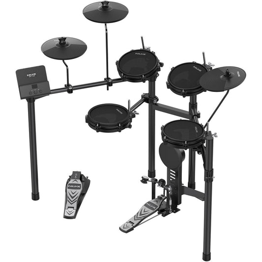 NU-X DM110 Portable 8-Piece Electronic Drum Kit with Mesh Heads Electric Drums