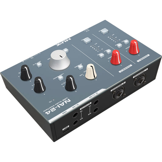 NU-X NAI-24 Professional 2x4, 32-Bit/192kHz USB Audio Interface Effects Pedals