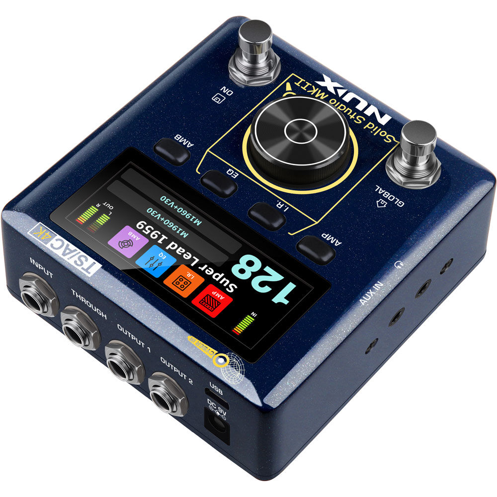 NU-X Verdugo Series Solid Studio MKII Preamp, Power Amp Simulator & IR Loader Effects Pedals