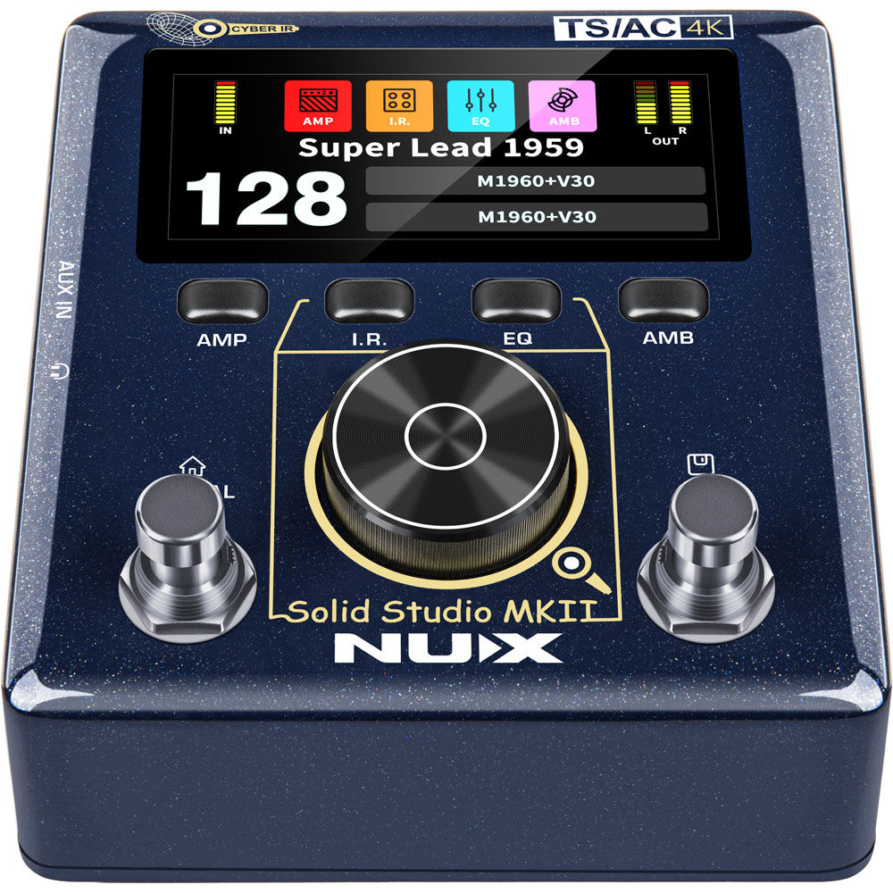 NU-X Verdugo Series Solid Studio MKII Preamp, Power Amp Simulator & IR Loader Effects Pedals