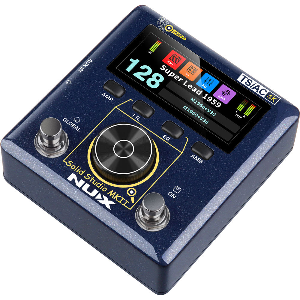 NU-X Verdugo Series Solid Studio MKII Preamp, Power Amp Simulator & IR Loader Effects Pedals