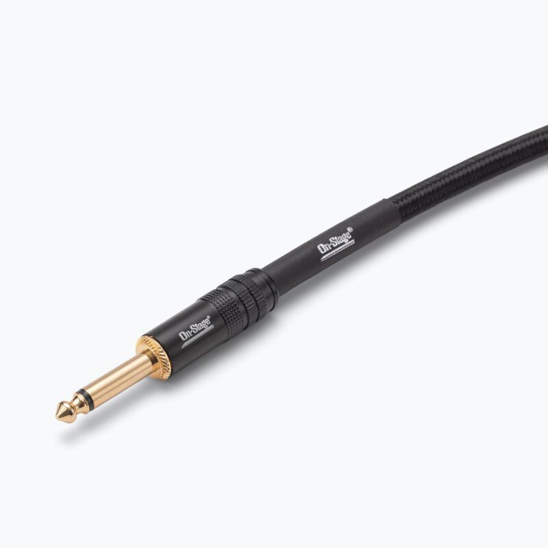 On Stage 15ft Production-Grade Braided Instrument Cable (1/4" Straight - 1/4" Straight)