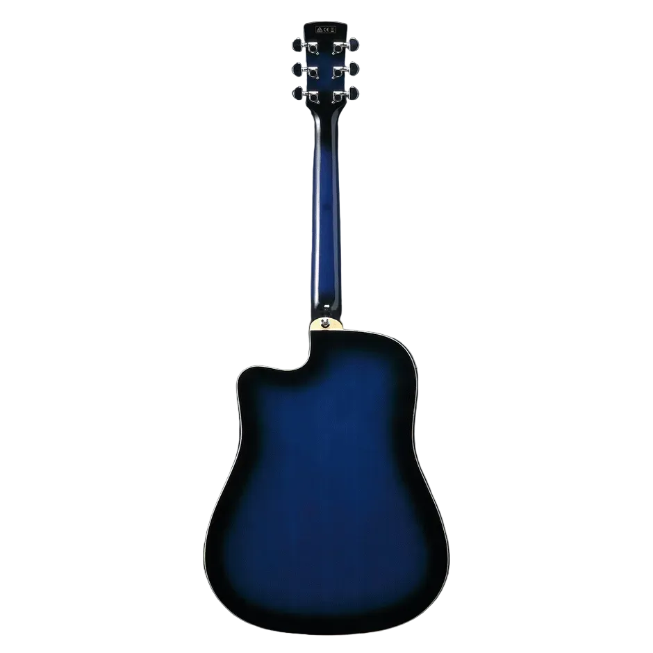Ibanez PF15ECE TBS Acoustic-Electric Guitar – Transparent Blue Sunburst Acoustic Guitars
