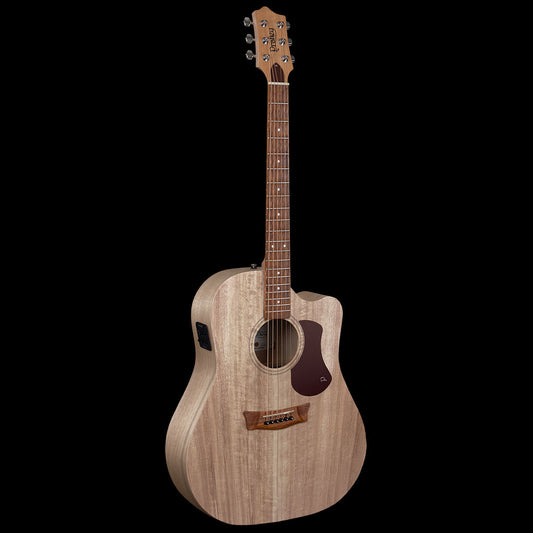 Pratley SL Dreadnought Cutaway / Electric Solid Top, Layered Back & Sides all Qld Blue Fig