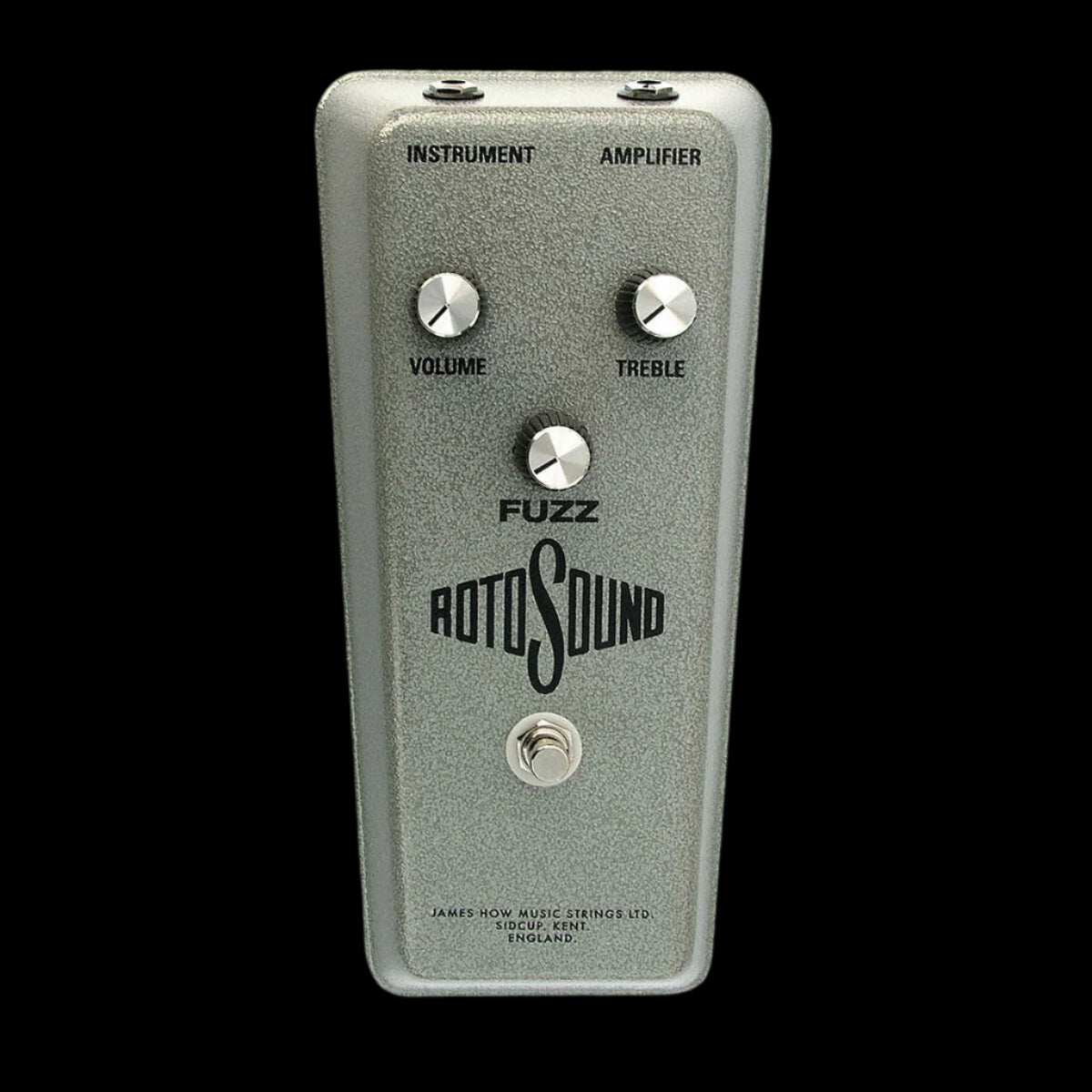 Rotosound fuzz pedal on a white background