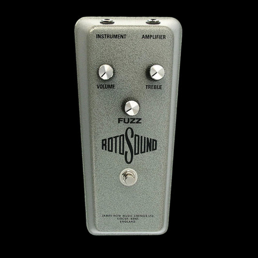 Rotosound fuzz pedal on a white background