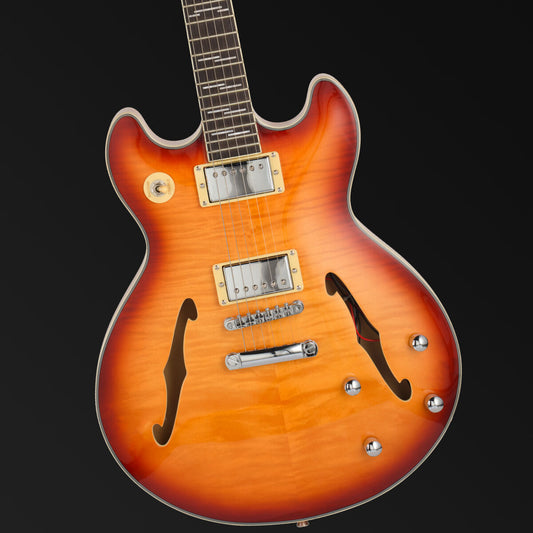 Tanglewood Chicago Series TCH59-HB Semi-Acoustic Guitar – Honey Burst Gloss