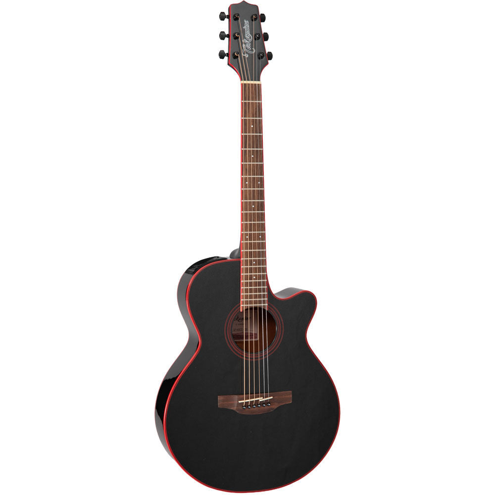 Takamine G49 Series FXC AC/EL Guitar with Cutaway in Cosmic Black Sparkle Finish