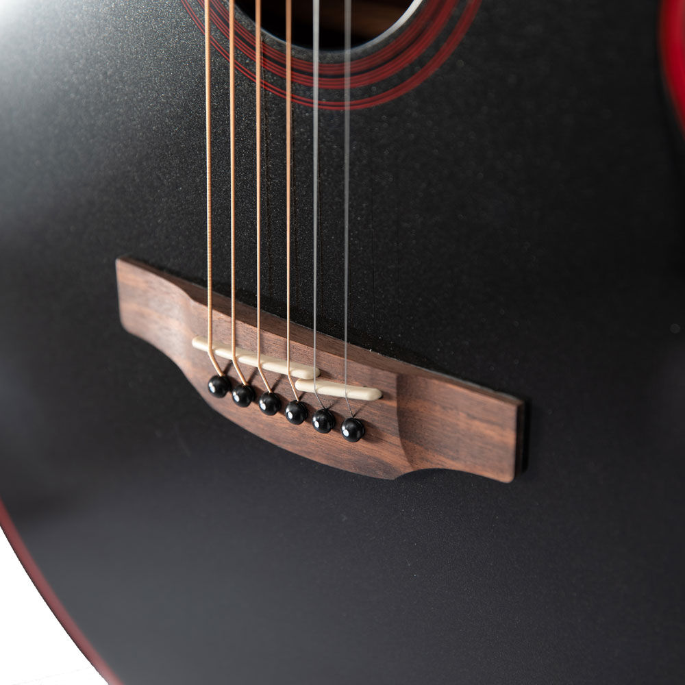 Takamine G49 Series FXC AC/EL Guitar with Cutaway in Cosmic Black Sparkle Finish
