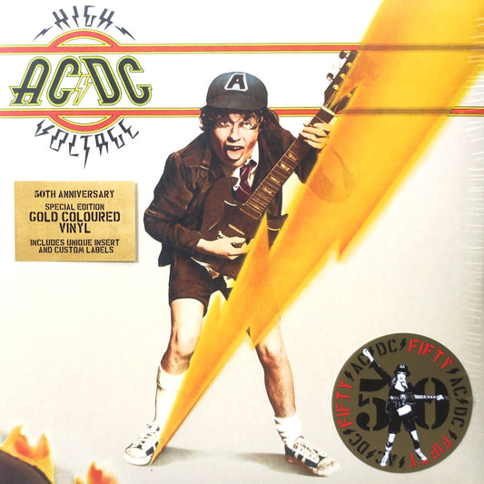 High Voltage 50th Anniversary Gold Vinyl, Reissue, Remastered, Special Edition, 180g ACDC