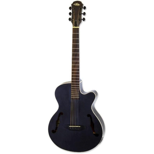 Aria FET-F1 Elecord Series AC/EL Guitar with Cutaway in Satin Trans Black Aria Acoustic Guitars