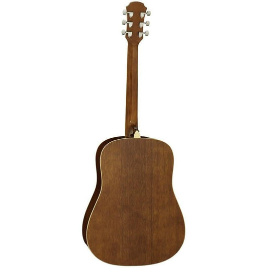 Aria AW-15 Left Handed Dreadnought Acoustic Guitar in Natural Aria Acoustic Guitars