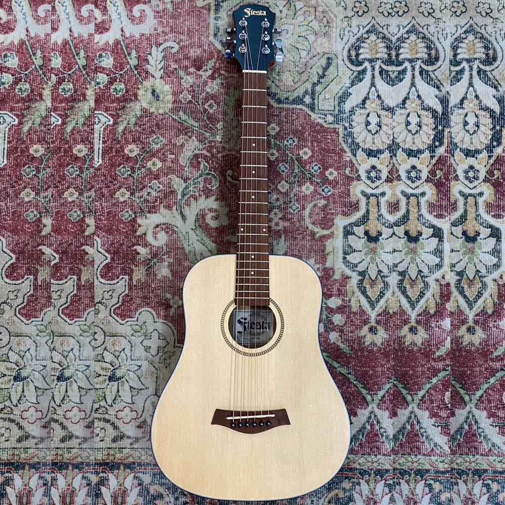 Aria Fiesta Series Traveller Acoustic Guitar in Natural Matte Finish Aria Acoustic Guitars