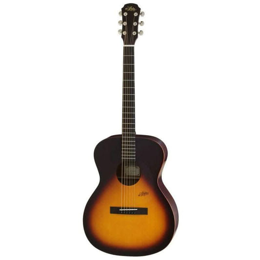 Aria MF200 Mayfair Series Folk Body Acoustic Guitar in Matt Tobacco Sunburst Aria Acoustic Guitars