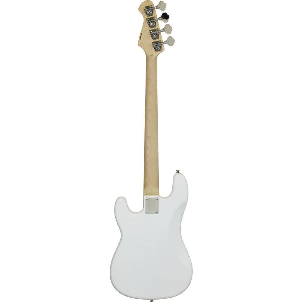 Aria STB-PB/M Series Electric Bass Guitar in White