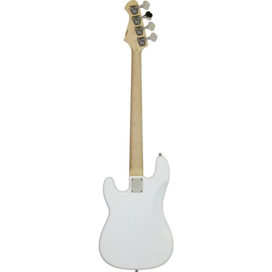Aria STB-PB/M Series Electric Bass Guitar in White Aria Bass Guitars