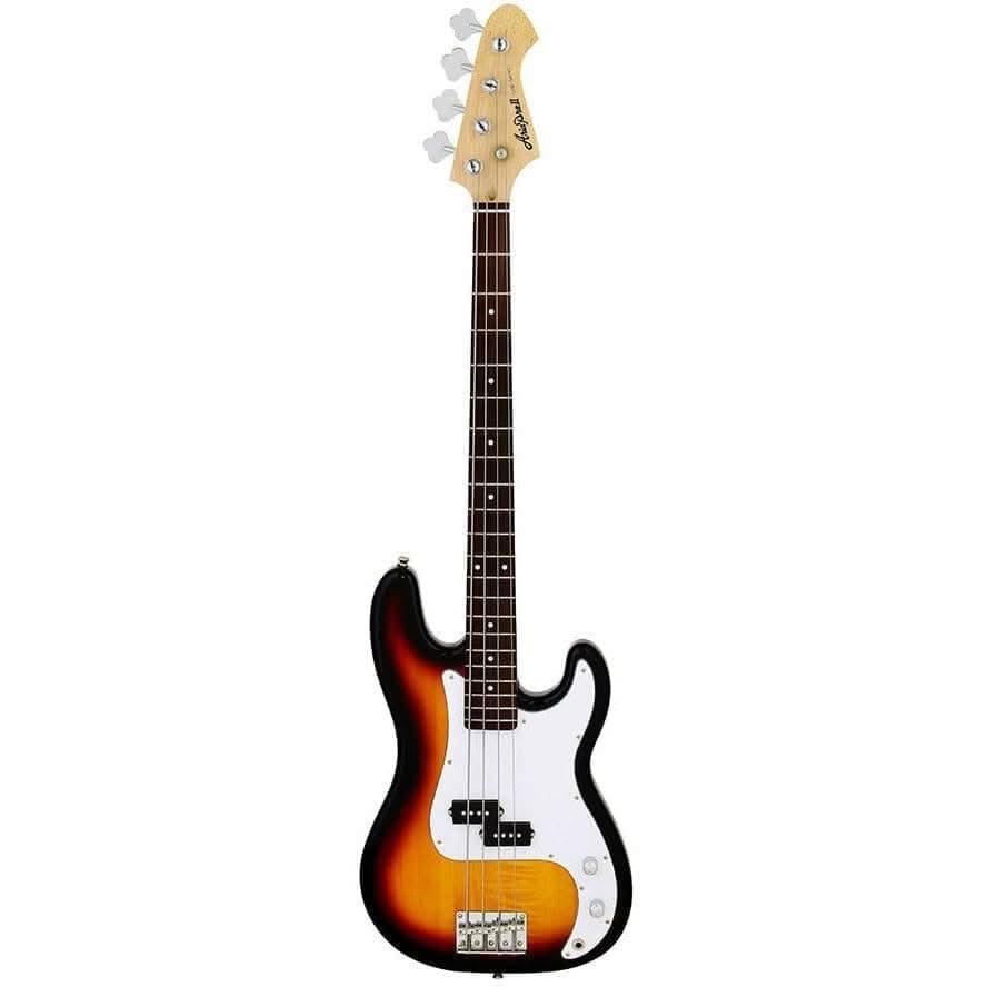 Aria STB-PB Series Electric Bass Guitar in 3-Tone Sunburst