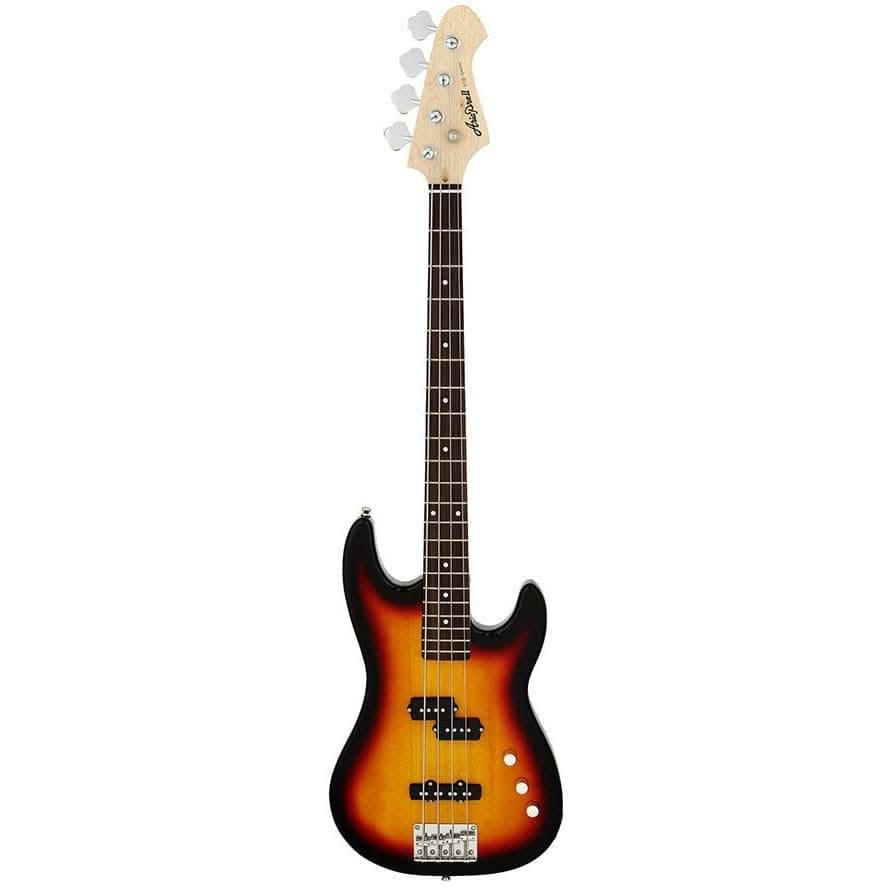 Aria STB-PJ Series Electric Bass Guitar in 3-Tone Sunburst